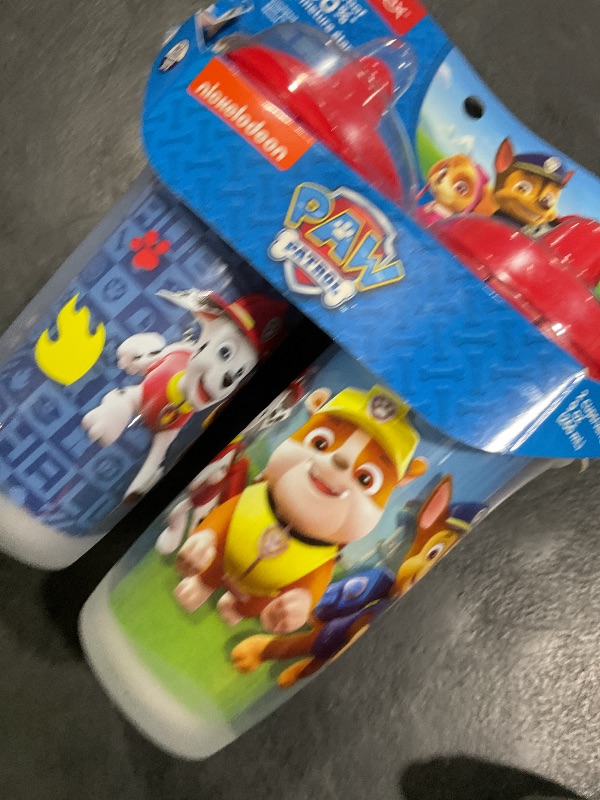 Photo 1 of Playtex 10078300028908 Sipsters Stage 3 Paw Patrol Spill-Proof, Leak-Proof, Break-Proof Spout Cup for Boys, 9 Ounce - Pack of 2