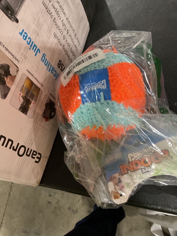 Photo 1 of Chuckit! Indoor Fetch Ball Dog Toy for Dogs - Interactive Dog Toys for Boredom, 4.75 Inch, Orange and Blue