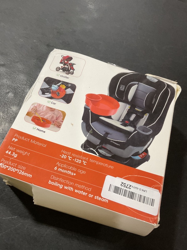 Photo 1 of Car Seat Cup Holder Snack Tray: Travel Tray for Kids Car Seat Tray for Kids Travel, Console Cup Holder Food Drink Tray, Toddler Road Trip Travel Essential Accessories, Teal