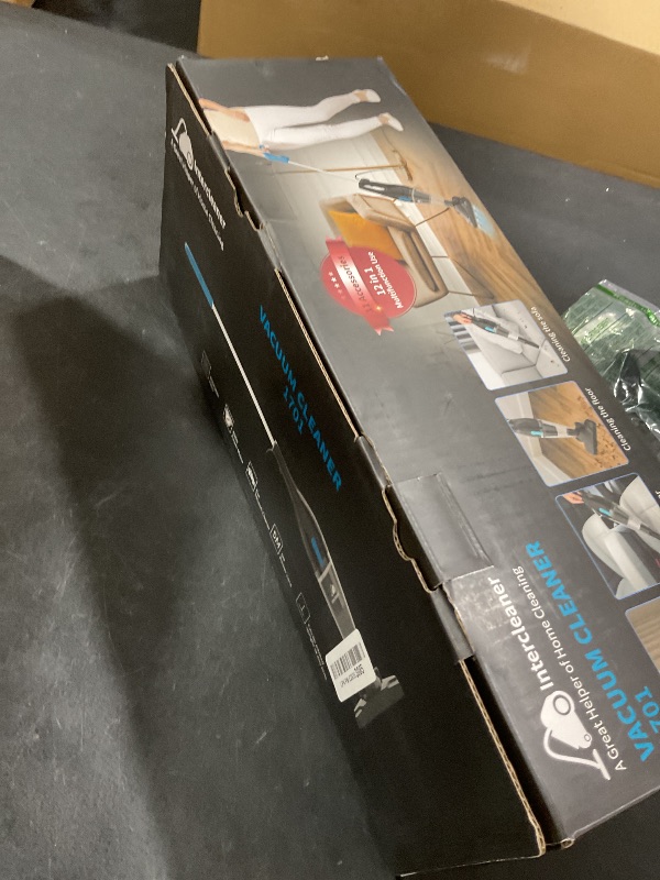 Photo 1 of Intercleaner Corded Vacuum Cleaner, 15KPa Powerful Suction with 400W Motor, 12 in 1 Lightweight Bagless Stick Vac with Handheld, Ultra Quiet, for Hardwood Floor Carpet Car Pet Hair