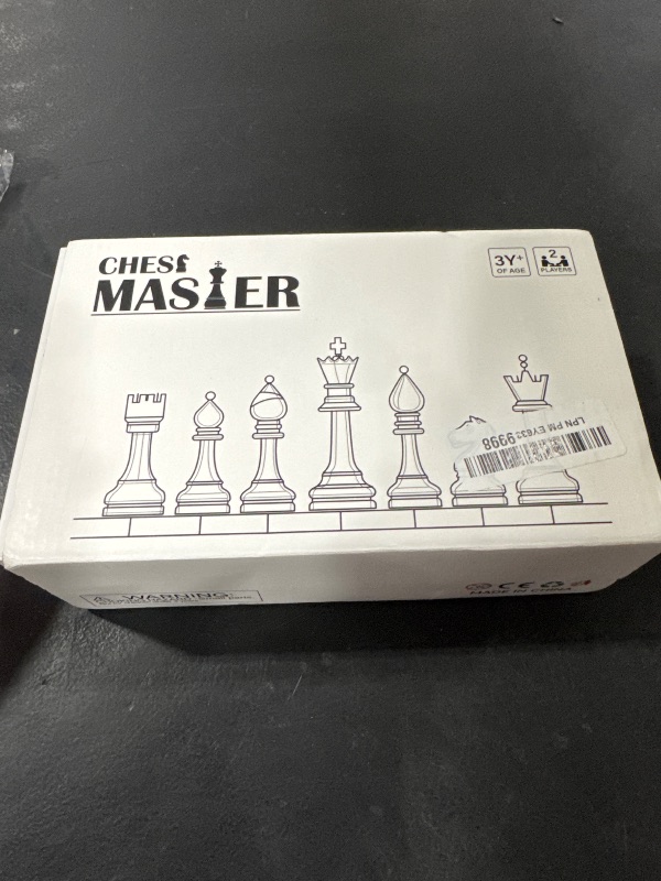 Photo 1 of doowroodni Wooden Chess Pieces Large 3.75inch King Set of Luxury Staunton Wood Chessmen with 2 Extra Queen for Chess Board Game (Chess Pieces Only), Velvet Storage Bags Included