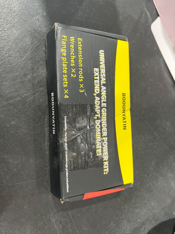Photo 1 of Angle Grinder Attachments Kit with 3 Extension Rods (5.5"/4"/3"), 4 Sets Flange Nut Assemblies & 2 Spanner Wrench - 5/8"-11 Thread Compatible with DeWalt Milwaukee Makita Bosch Grinder Accessories