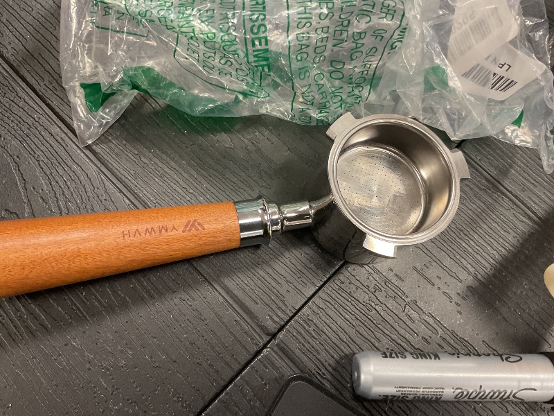 Photo 1 of 51mm Bottomless Portafilter 3 Ears Compatible with De-longhi La Specialista Coffee Espresso Machine EC9335 9155 9355 9665,100% Stainless Steel Filter Basket and Walnut Handle