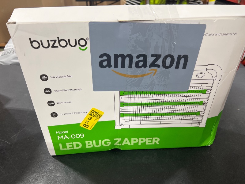 Photo 1 of Buzbug LED Bug Zapper Indoor, 10 Years Lifespan 3 Lamps Enhance Insect Attraction, 3800V High-Voltage, Electric Mosquito Zapper, Fruit Fly Mosquito Moth Gnat Trap, Killer, Zapper -MA009