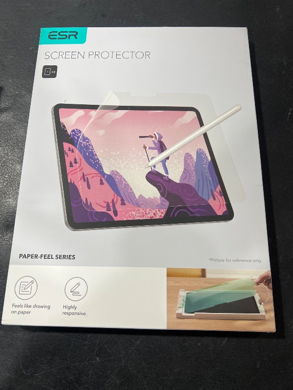 Photo 1 of ESR 2 Pack Paper-Feel Screen Protector for iPad Air 13 Inch M3/M2 (7th/6th Generation, 2025/2024), Write and Draw Like on Paper, Scratch Protection with Easy Application Tray, Thin and Responsive