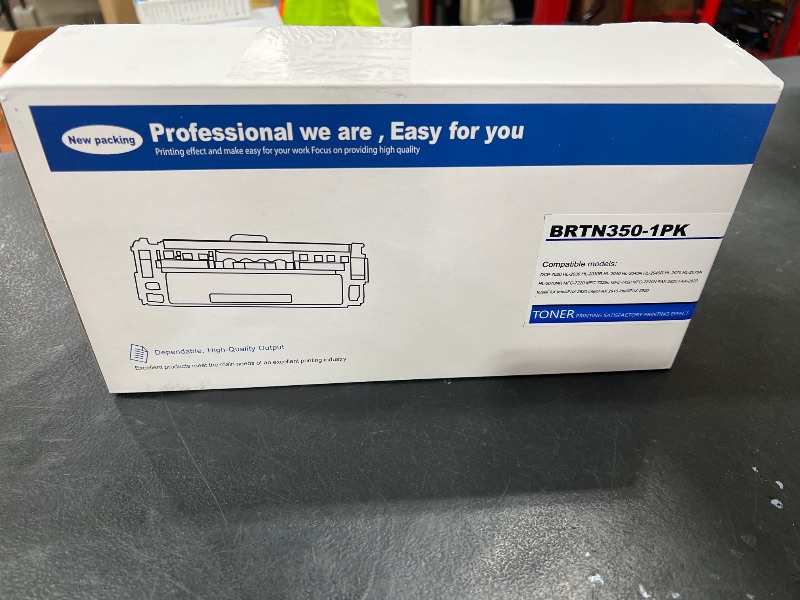 Photo 1 of TN350 TN-350 Black Toner Cartridge Compatible for Brother HL-2070N HL-2040 MFC-7420 MFC-7820n intellifax-2820 Intellifax-2920 DCP-7020 MFC-7220 Laser Printers (1 Pack)