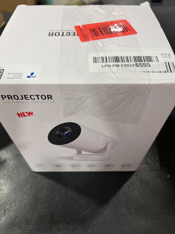 Photo 1 of ?Electric Focus?Mini Portable Projector with 4K Support, Bluetooth 5.4 WIFI6, 5watt Sound Base Speaker, 260 ANSI, Android 11, 210° Rotation , Auto Keystone Correction Video Projector HY300 PLUS