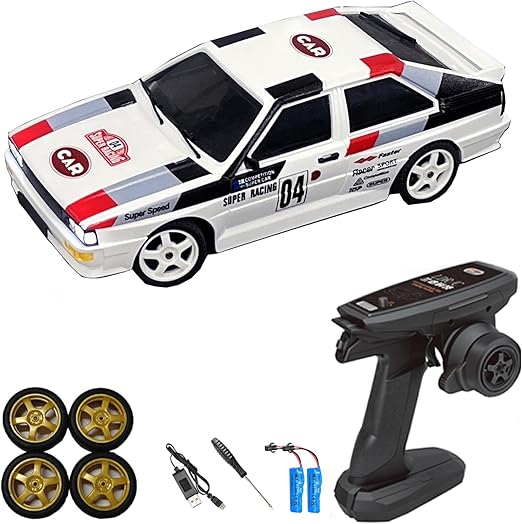 Photo 1 of LDRC 2804PRO 1/28 Mini RC Drift Car GTR 2.4GHz 4WD RTR with Gyro and 4PCS Drift Tires Racing Radio Control Cars (White)