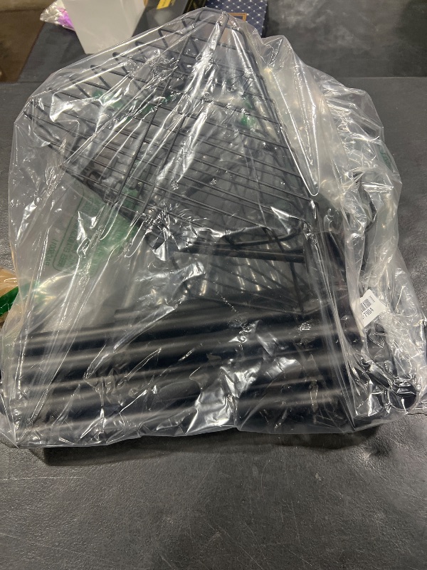 Photo 1 of 360° Rotating Corner Shower Caddy Tension Pole Organizer - 4-Tier Adjustable Rustproof Metal Pole, Plastic Shelves with Safety Guardrail, Bathroom Storage for Shower & Bathtub(Black