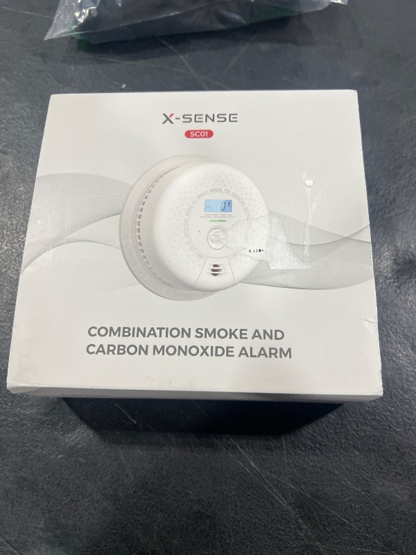 Photo 1 of X-Sense  Detector Carbon Monoxide Detector Combo, 10-Year Battery Smoke Detector with Display, Standalone Model SC01, Single Pack