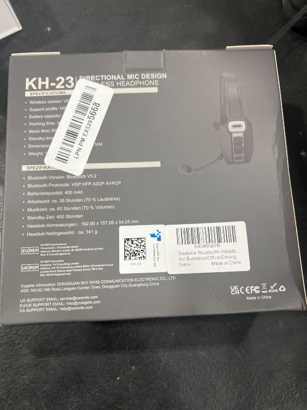 Photo 1 of Trucker Bluetooth Headset, V5.2 Wireless Headset with Upgraded Microphone AI Noise Canceling, On Ear Bluetooth Headphone with Mute for Driver Office Call Center