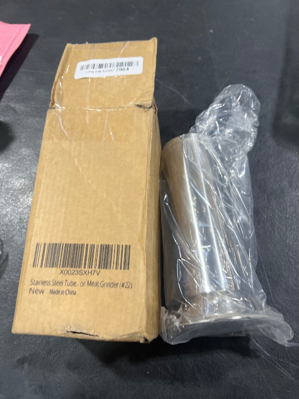 Photo 1 of #22 Stainless Steel 2 Inch Meat Bag Filling Tube for Meat Grinder