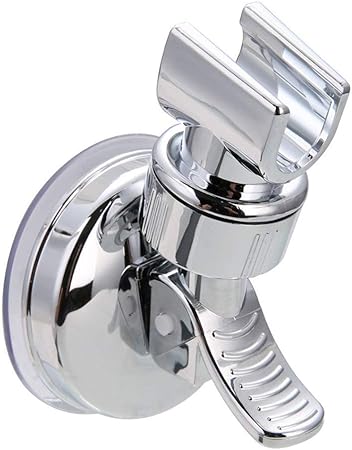 Photo 1 of Powerful Wall Mount Shower Holder Adjustable Bracket Base Shower Handset Suction Cup Support Stand Bathroom Accessories