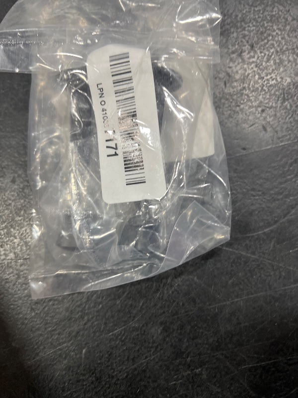 Photo 1 of QCAA Rubber Tip Heavy Duty Solid Rigid Door Stop, 3", Zinc Die Cast, Matte Black, Made in Taiwan, 2 Pack