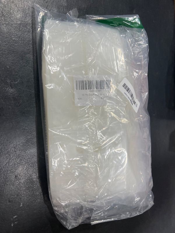 Photo 1 of 100 Pcs Drink Pouches with 100 Straw Holes, Freezable Juice Pouches, Translucent Reclosable Zipper Plastic Pouche Drink Bags for Cold & Hot Drinks for Adults and Kids