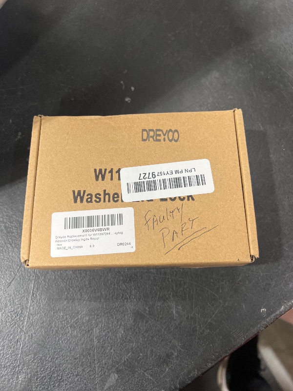 Photo 1 of Dreyoo Replacement for W11307244 Washer Lid Lock Switch Washer Door Latch Assembly, Lid Lock Compatible with MVWX655DW1 NTW4516FW3 RTW4516FW1 MVWC565FW1 WTW5000DW1 Maytag Kenmor Crosley Inglis Roper