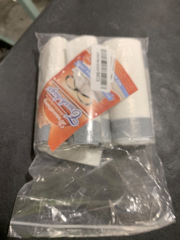 Photo 1 of 1 Gallon 100 Counts Mini Strong Drawstring Trash Bags Garbage Bags by RayPard, fit 3-4 Liter Small Trash Can, Tiny Waste Basket Liners for Home Office Bathroom Bedroom Car, White