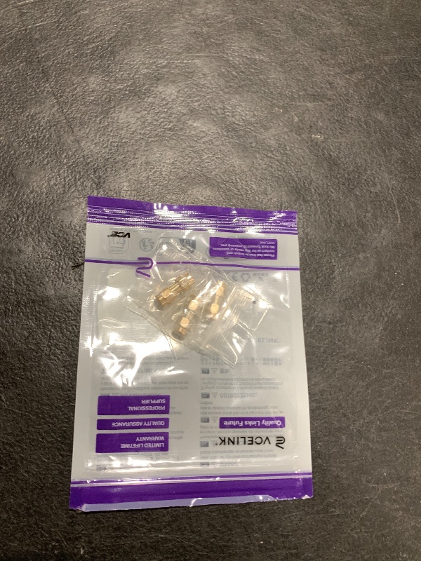Photo 1 of VCE SMA Male to SMA Male Connectors 3-Pack, RF Coaxial Adapter SMA Male Coupler for Antenna, Radio, WiFi, HT