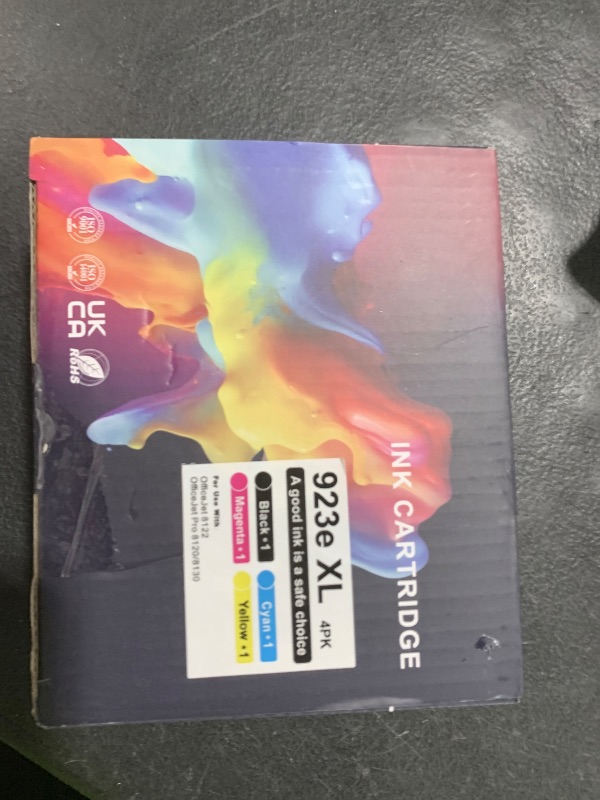 Photo 1 of 923XL Ink Cartridges Combo Pack ?with Chip? Compatible with HP 923e 923XL Ink Cartridges for HP OfficeJet Pro 8120/8123/8130/8133/8135/8138/8139 Printer (4 Pack BK/C/Y/M)