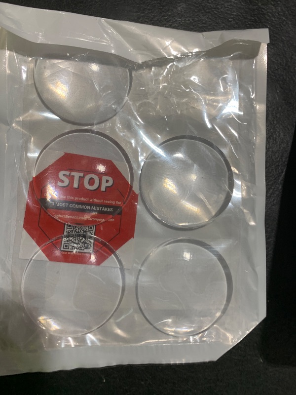 Photo 1 of Strongest Home Wall & Door Handle Stopper 2" Set. 6 Pieces of Clear Rubber Door Knob, Round Wall Shield Cushion, Quiet Wall Protector for Door Handle, Guard Door Bumper Silencer Self - Adhesive