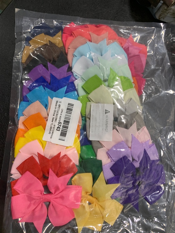 Photo 1 of 40PCS 3 Inch Hair Bows for Girls Grosgrain Ribbon Toddler Accessories with Alligator Clip Bow Baby Kids Teens