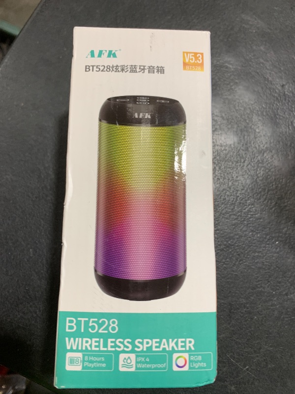 Photo 1 of AFK Portable Bluetooth Wireless Speaker, Loud Speaker Stereo Sound for Party, Home, Outdoor Black