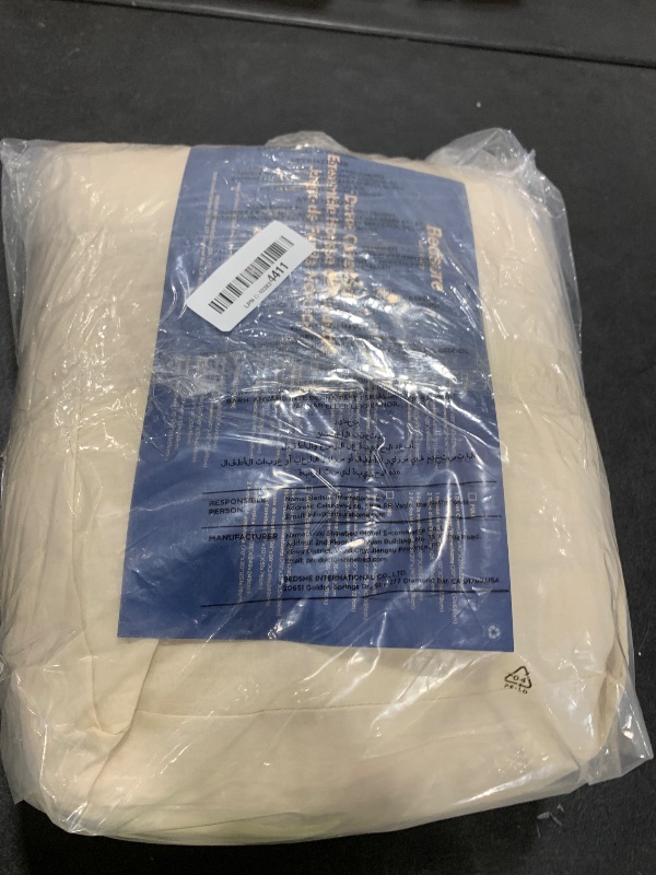 Photo 1 of Bedsure Cotton Duvet Cover Set - 100% Cotton Waffle Weave Linen Duvet Cover Oversized King Size, GentleSoft™ and Breathable Bedding Set for All Season, 3 Pieces, 120"x98" CALI KING