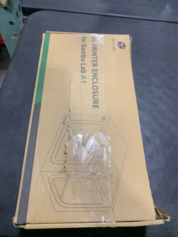 Photo 1 of TOPCUBE 3D Printer Enclosure for Bambu Lab A1 Combo, Stainless Steel Frame Enclosure with LED Light, Fireproof Dustproof Noise Reduction Constant Temperature 3D Printer Cover, 838x588x588MM