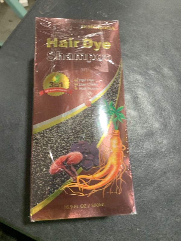 Photo 1 of Cherry Brown Hair Dye Shampoo 3 in 1, Long-lasting & Natual Hair Color Shampoo, Herbal Ingredients Natural Shampoo Hair Dye Effect in Minutes, Gifts for Men Women 500ml