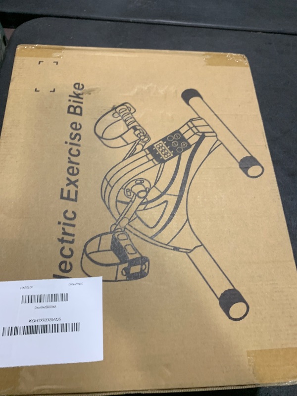 Photo 1 of Motorized Mini Exercise Bike Pedal Exerciser for Seniors Rehab Training, LUBBYGIM Electric Under Desk Bike Pedal Exerciser for Arm/Leg Fitness & Physical Therapy, 6 Levels Speed Adjustment