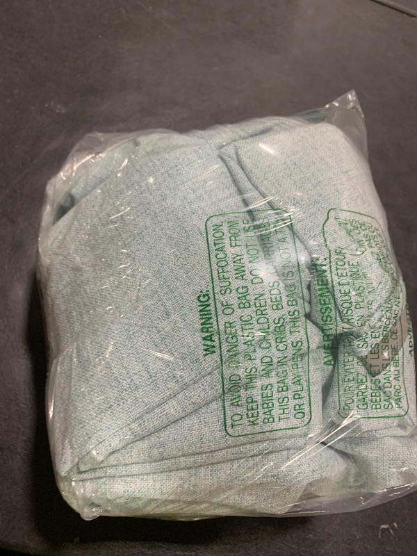 Photo 1 of NICETOWN 100% Absolutely Blackout Linen Curtains with Thermal Insulated White Liner, Seafoam Green, 52" Wide, 120" Length Energy Saving Curtains for Living Room 2 Panels Set, Vertical Blinds