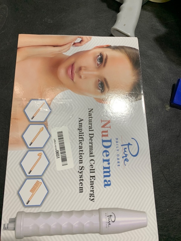 Photo 1 of Pure Daily Care NuDerma Handheld Skin Therapy Wand Machine w/Neon – Anti-Aging - Skin Tightening - Wrinkle Reducing - Dark Circles – Clarifying - Hair & Scalp Stimulator