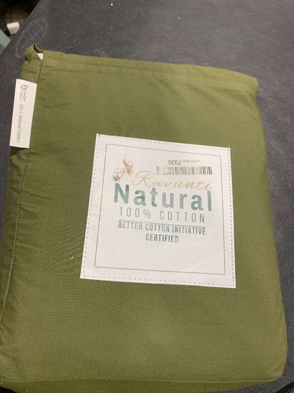 Photo 1 of RUVANTI 6 Pcs Cotton Sheets - 100% Natural Cotton Soft, Lightweight & Breathable Crispy Percale Bed Sheets, King Size Sheets Set 16" Deep Pockets