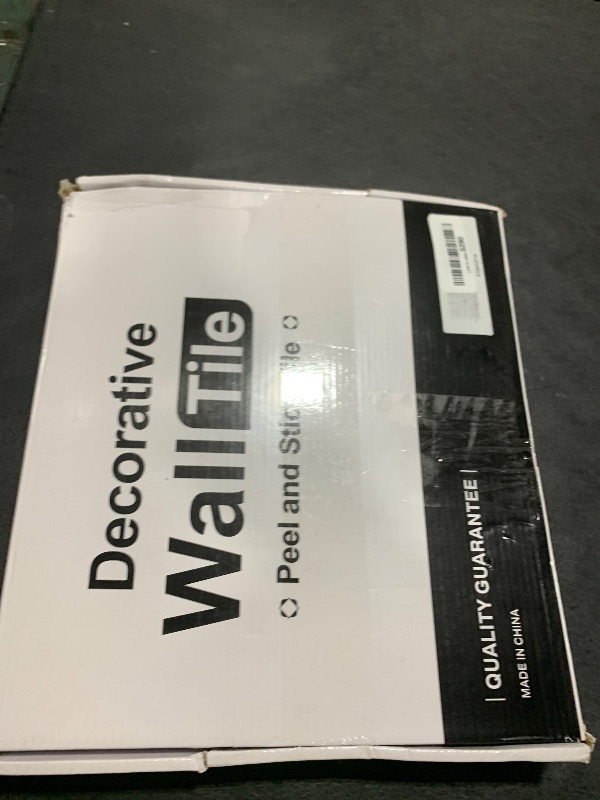 Photo 1 of Art3d 10-Sheet Peel and Stick Backsplash Tile for Kitchen Bathroom Fireplace Laundry Room in White Slate with Gold Studded