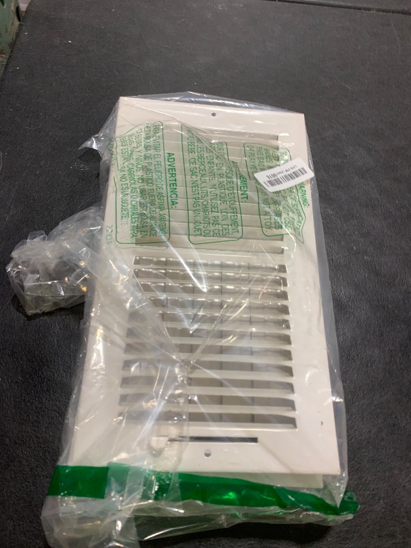 Photo 1 of 12" x 6" Adjustable Blade Sidewall Ceiling Register Vent Cover Diffuser Heavy Duty Stamped Steel (Listed Size is for Duct Opening or Inside Measurement, Outside Surface 13.8" x 8"))