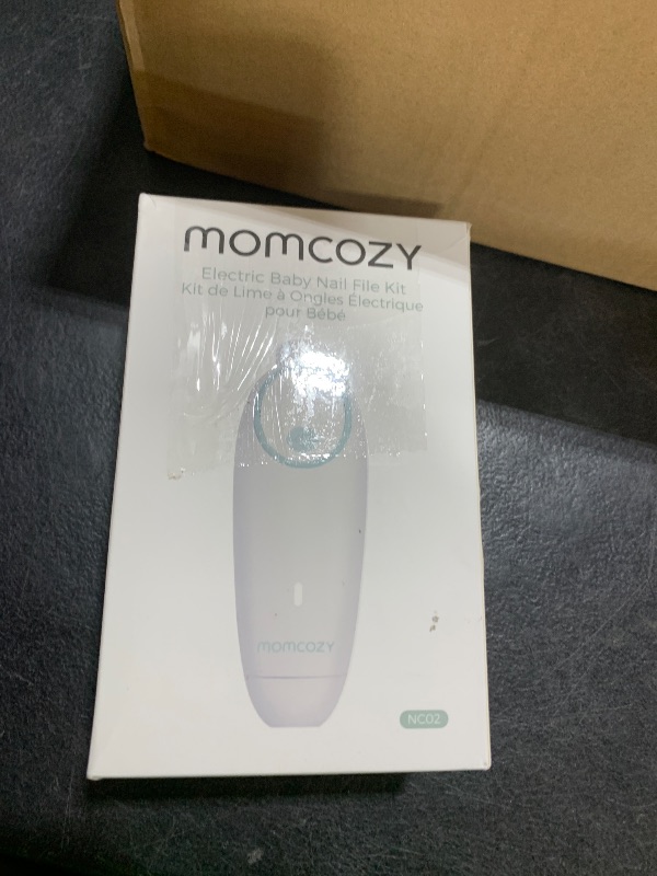 Photo 1 of Momcozy Baby Nail File Electric, Gentle Baby Nail Trimmer Electric, Baby Nail Clipper with Night Light, 7 Grinding Head Replacement Pads, Green