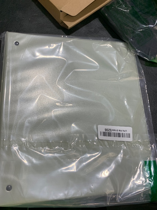Photo 1 of Samsill Plant-Based 1 Inch Durable D-Ring, Made in USA, View Binder, Eco-Friendly, USDA Certified Biobased, Single, Dusty Green