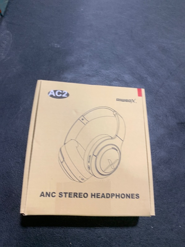 Photo 1 of Riwbox  Active Noise Cancelling Headphones, Wireless Bluetooth Headset Over Ear, 60H Playtime, High-Fidelity, Foldable, Comfort&Immersion for Work/Commuting (Black)