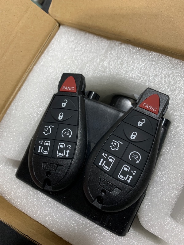 Photo 1 of 68105738AC Wireless Ignition Module Switch with Keys Fit for 2011-2014 Dodge Challenger, Ram 1500 2500 3500 4500 5500, Jeep Grand Cherokee, Chrysler Town & Country