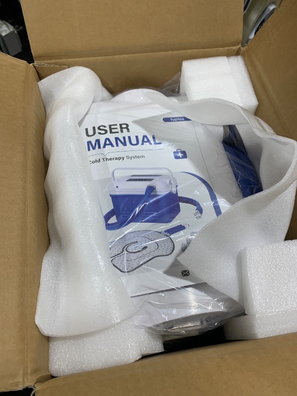 Photo 1 of Fuptos Cold Therapy Machine for Knee & Shoulder, FSA HSA Eligible, Pain Relief, Post-Surgery Recovery, Cryotherapy for Muscle Recovery, Sports Injuries, Digital Timer, Quiet Pump, Universal Ice Pad
