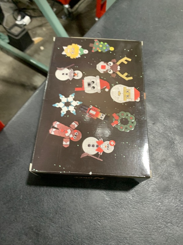 Photo 1 of Christmas Ornaments Building Kit, Christmas Tree, Wreath, Santa, Snowman, Gingerbread, Reindeer, Nutcrackers, Snowflake 11-in-1. Stocking Stuffers Decor Toys Gifts for Boys Girls Kids.
