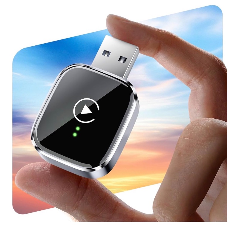 Photo 1 of Redlake Wireless CarPlay Adapter for iPhone 2025 Wireless Apple CarPlay Adapter Mini Size with Cable USB & USB-C/Type-C Plug and Play Stable Connection and No Delay