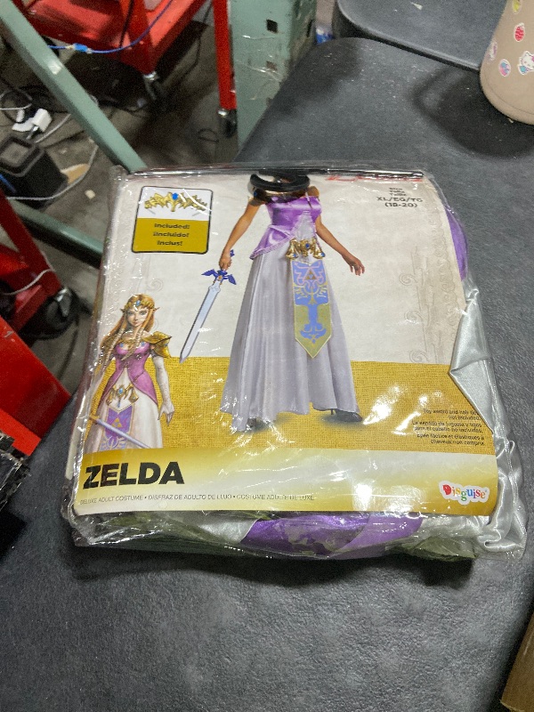 Photo 1 of Women's Deluxe Princess Zelda Costume Dress | Adult Zelda Cosplay Costume | Video Game Character Costume XL Multi