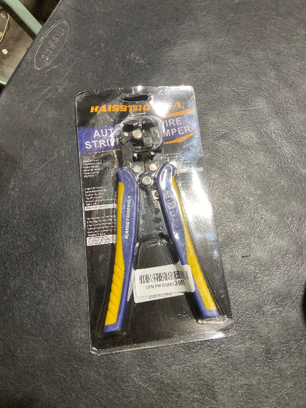 Photo 1 of haisstronica Self-Adjusting Wire Stripper, 3 in 1 Stripper/Cutter/Crimping Heavy Duty Automatic Electrical Wire Strippers for 10-24 AWG