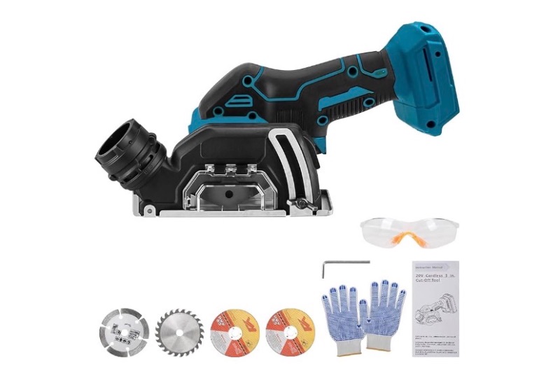 Photo 1 of Cordless Cut Off Tool Compatible with Makita 18V Battery, 20000RPM Cordless Angle Grinder Brushless Motor (NO Battery) for Wood/Metal/Plastic (Fit for MA-KITA 18V Battery)