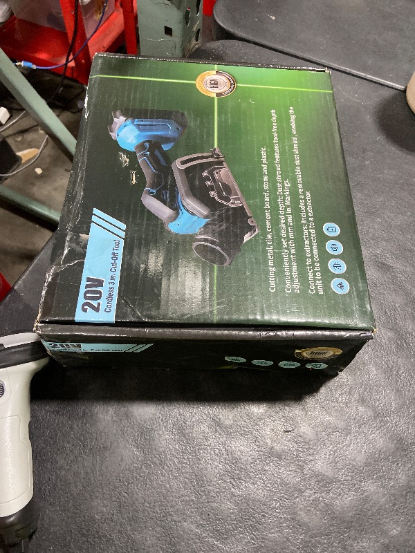 Photo 1 of Cordless Cut Off Tool Compatible with Makita 18V Battery, 20000RPM Cordless Angle Grinder Brushless Motor (NO Battery) for Wood/Metal/Plastic (Fit for MA-KITA 18V Battery)