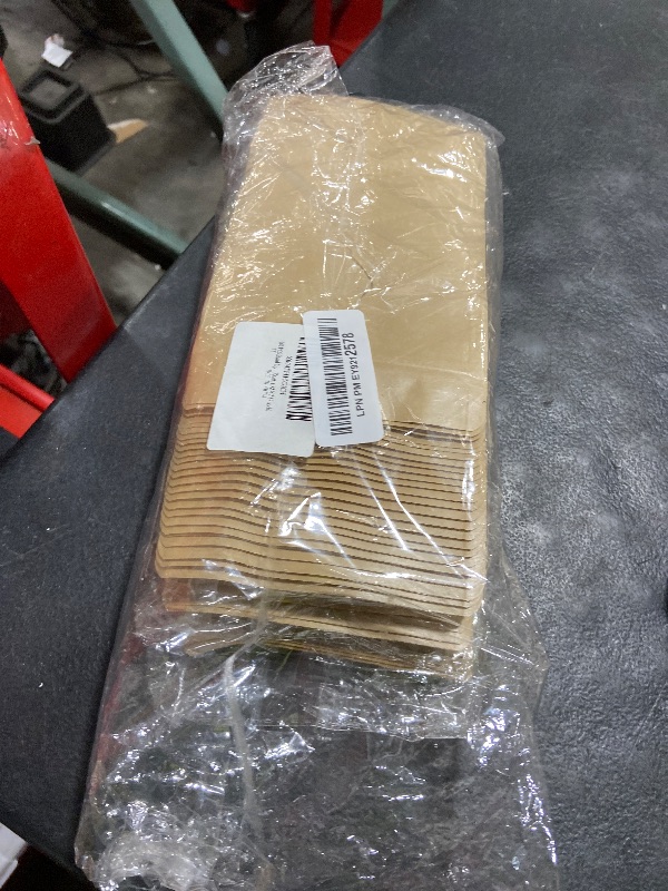 Photo 1 of 100 Pcs Stand Up Kraft Bags With Window Clear Resealable Food Storage (Kraft, 4.72×7.87 inch)