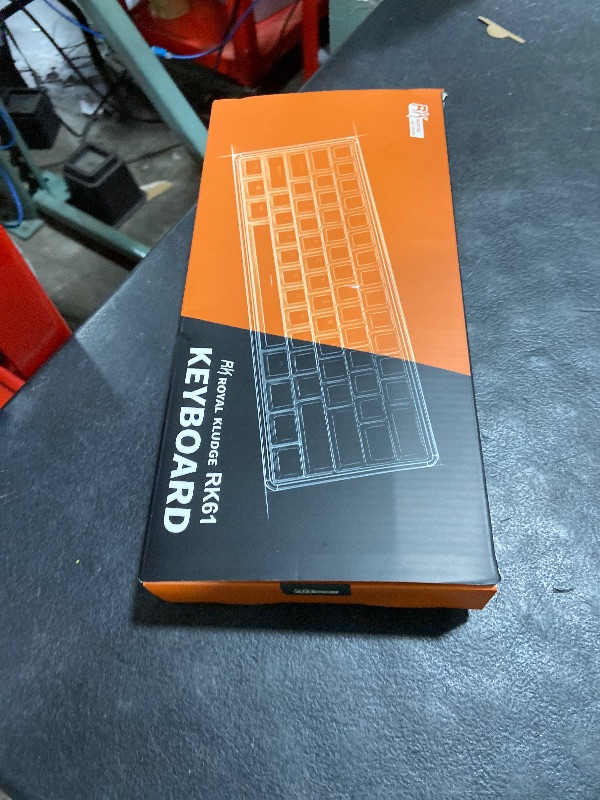 Photo 1 of RK ROYAL KLUDGE RK61 Wireless 60% Mechanical Gaming Keyboard, Ultra-Compact 60 Keys Bluetooth Mechanical Keyboard with Programmable Software (Blue Switch, White)