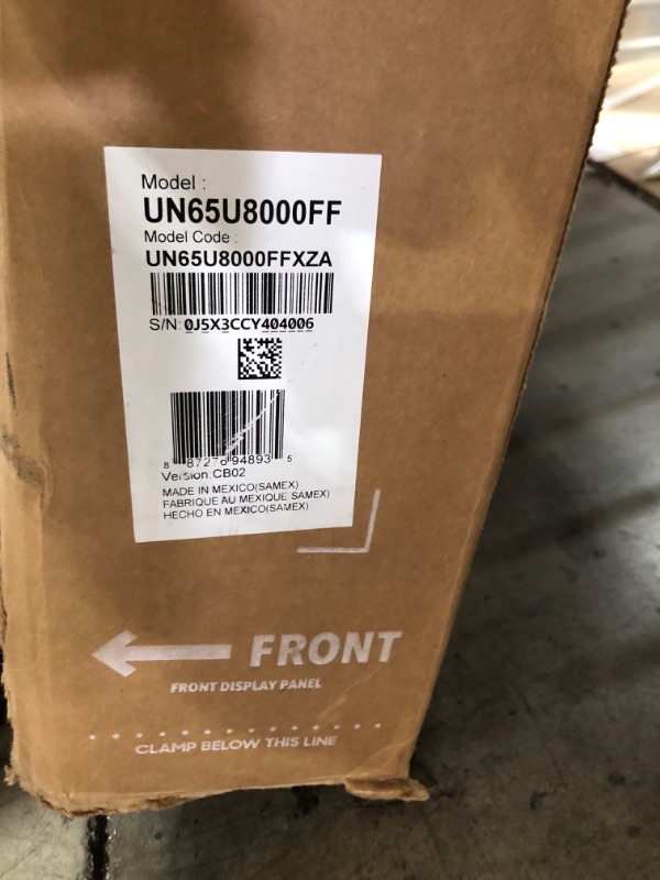 Photo 1 of Samsung 65-Inch Class Crystal UHD U8000F 4K Smart TV (2025 Model) Endless Free Content, Crystal Processor 4K, MetalStream Design, Knox Security, Alexa Built-in