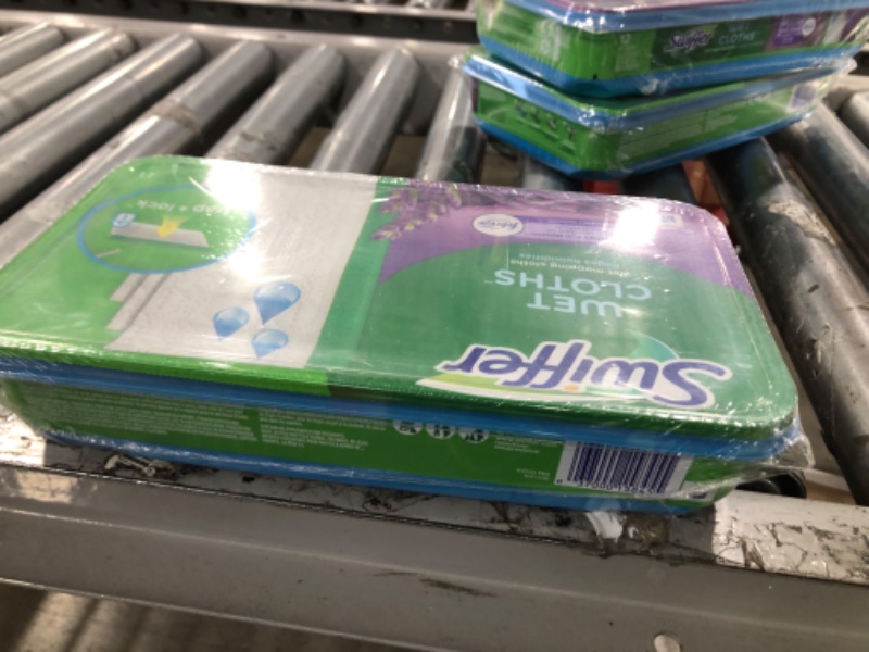 Photo 1 of Swiffer Sweeper Wet Mopping Pad Refills for Floor Mop with Febreze Lavender Scent, 12 Count (Packaging May Vary)